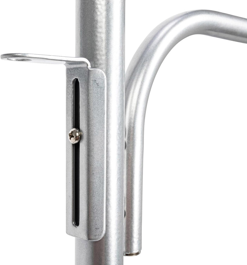 Hinge-It Clutter Buster Door Towel Rack - Silver