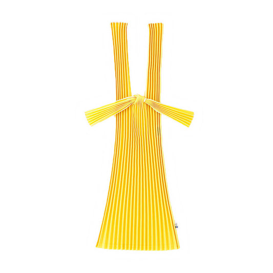 Pleco Tate Pleats bag small. yellow