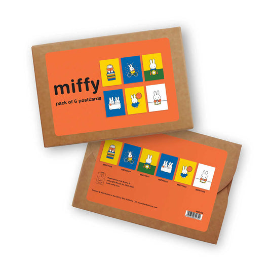 Miffy postcard pack set. orange